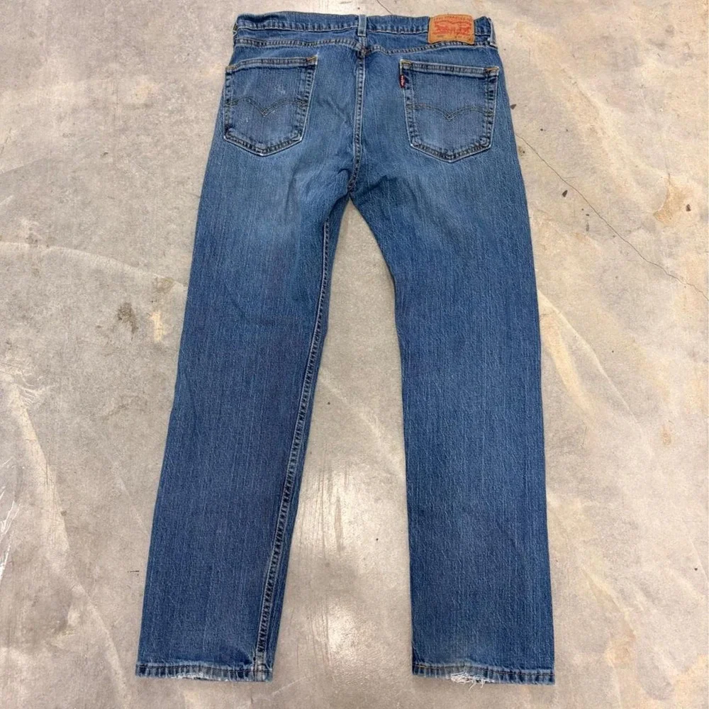 Levi's 505 Dark Wash Straight Leg Jean Denim
